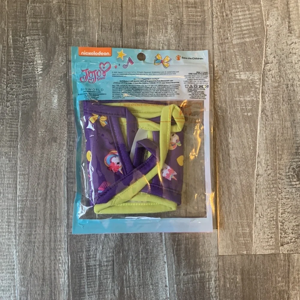 JoJo‎ Siwa kids face coverings. Pack of 2. **Brand new in sealed package**